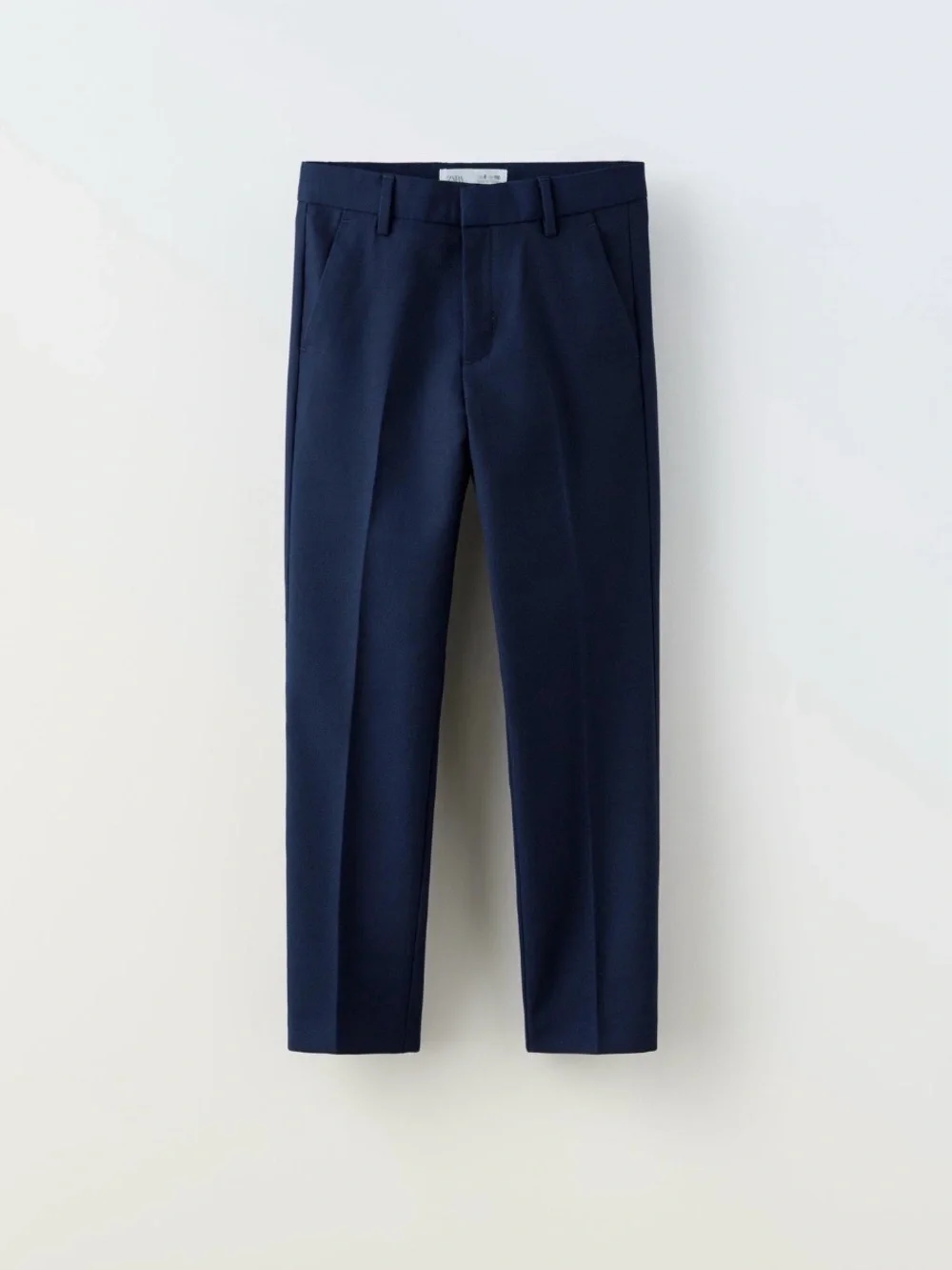 Zara Kids Boys 3 Piece Navy Suit Set Blazer Pants White Shirt Size 7